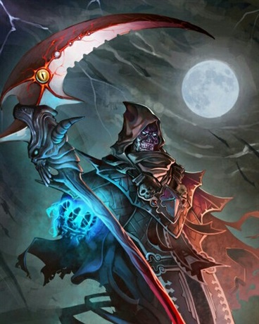 在地狱和死神战斗