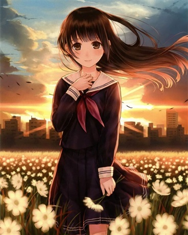 夕阳染红的怪物们啊