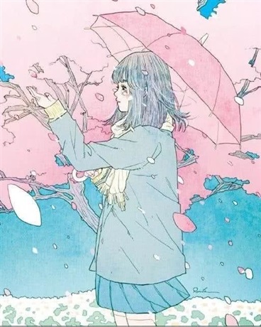 春日里的最后一朵樱花