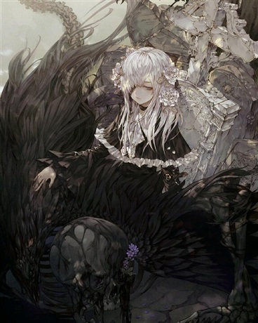 与骸骨共舞的亡灵少女