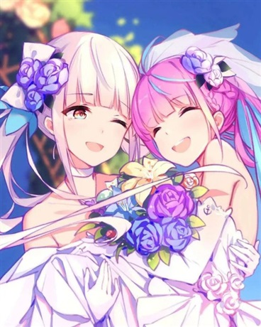 凋零的樱花与少女