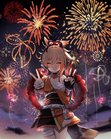 幼荧妹与宵宫姐姐相遇