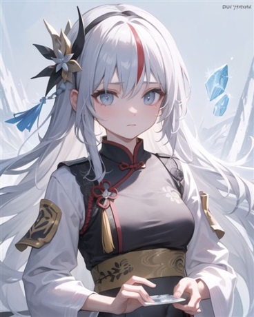 成为白发少女后