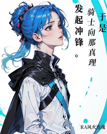 于是，骑士向那真理发起冲锋