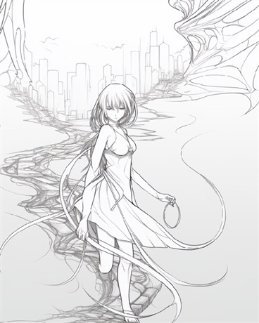 世界失去颜色后，唯一的她