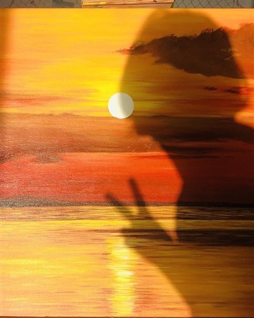 夕阳下肩并肩的自杀