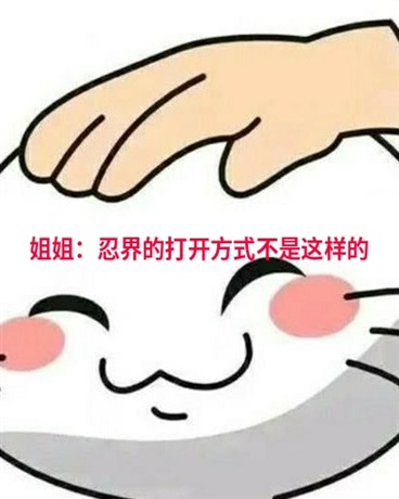 姐姐：忍界的打开方式不是这样的