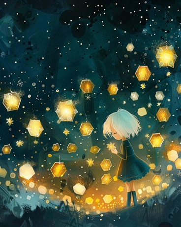 在贯彻灿烂的夜里