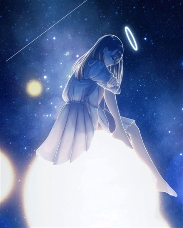 这个天使有点萌