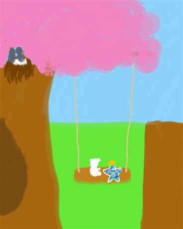 秋风吹过的秋千