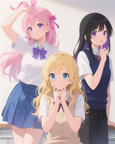 朋友钓到的女生们迷上了我