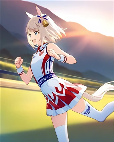 赛马娘与前辈一起夺冠