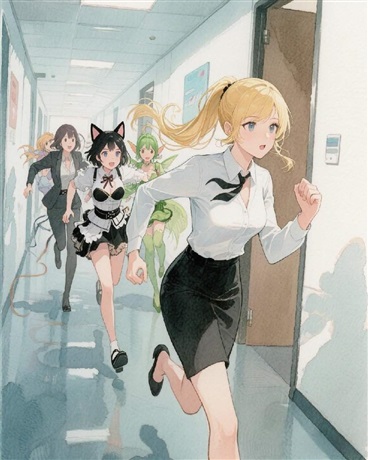 冰山OL才不会遇到异世界女同