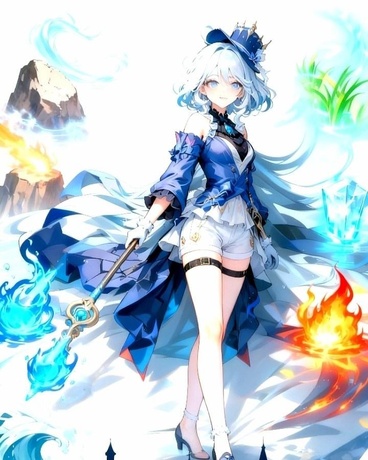 原神，芙宁娜穿跃元素大陆