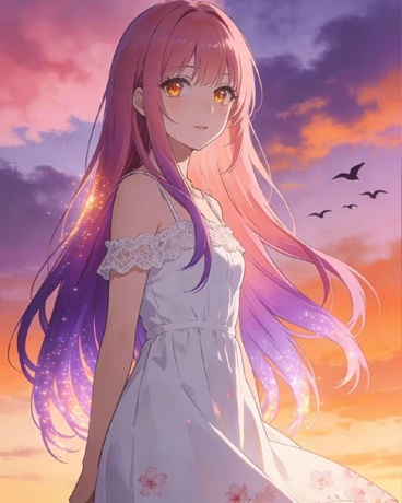 恋色澄澈似烟霞