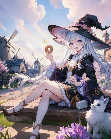 在异界和现实交汇的世界成为魔女