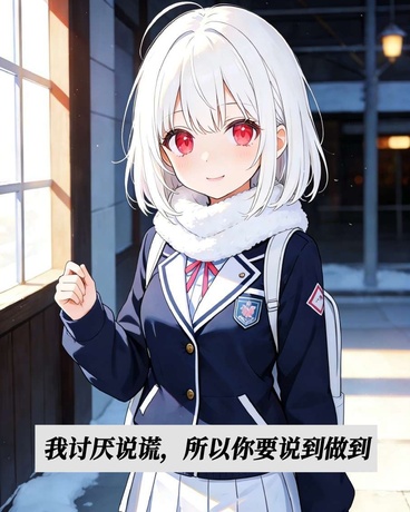 我讨厌说谎，所以你要说到做到