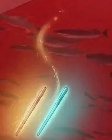 暖色的冷色的合成绿色的