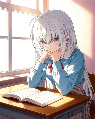 重生白发少女，无处可去借住他家