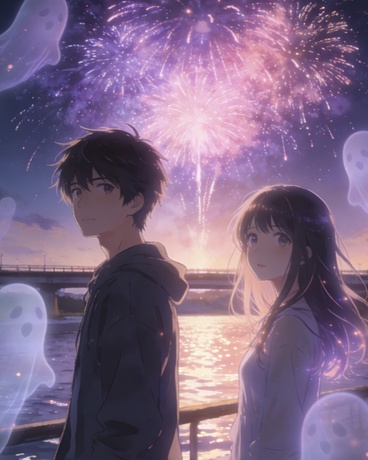 幸运的是烟花绽放时你来到我身边