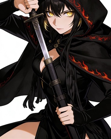 青空之下的蔷薇与折剑