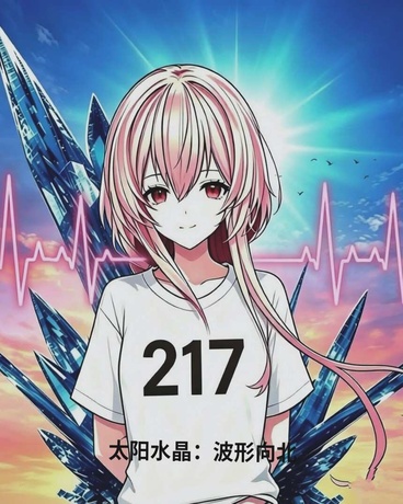 太阳水晶：波形向北