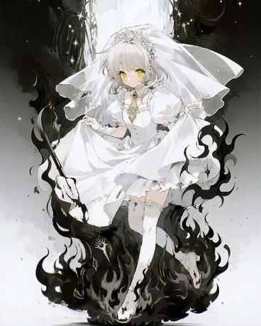 在纯白的魔法少女被黑暗侵染之前