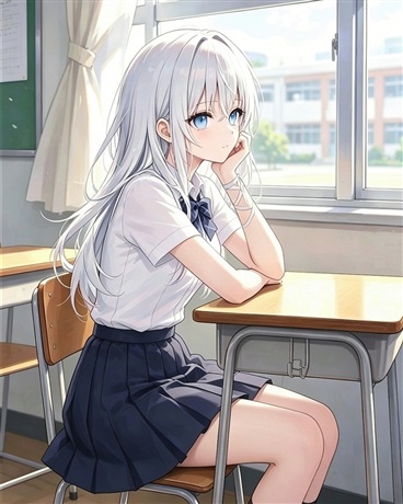 重生白发少女，无处可去借住他家