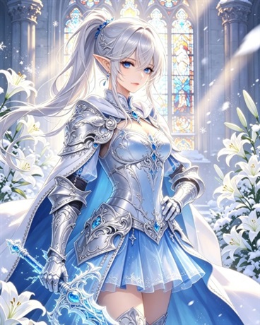 变成银发圣女，被忠犬骑士捡回家