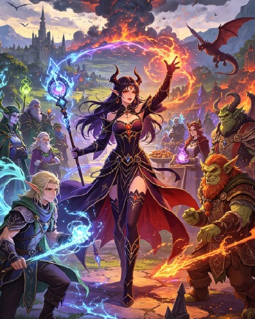 魂穿VR世界成为满级恶魔法师