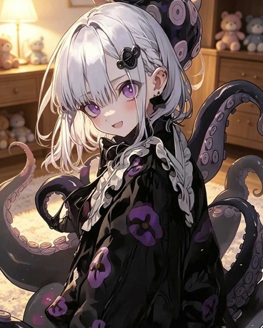 转生白毛触手娘，魔女夸我技术强