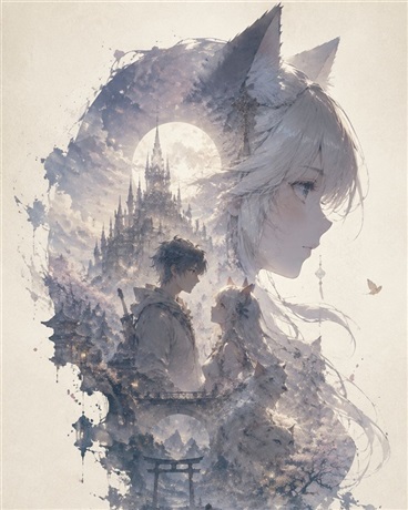 少年与银月猫娘