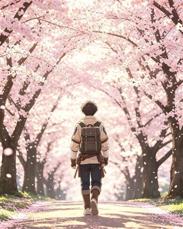 走着走着，花就开了