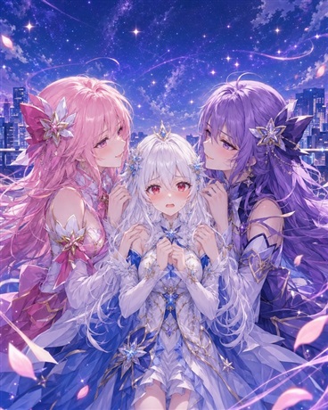 成为魔法少女后，她们都想贴贴
