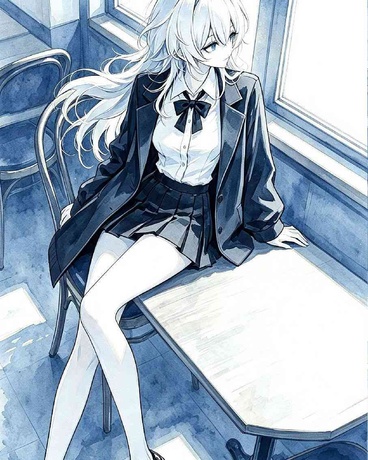 这位白毛少女死于无数条未来