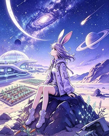 重生月兔，星舰遇险坠落潘多拉星