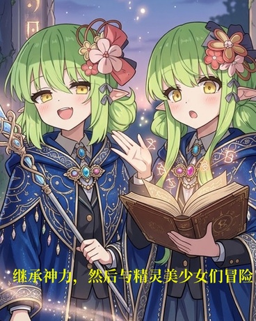 继承神力，然后与精灵美少女冒险