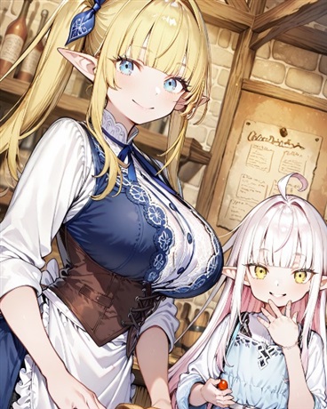 化身人偶被精灵美少女投喂