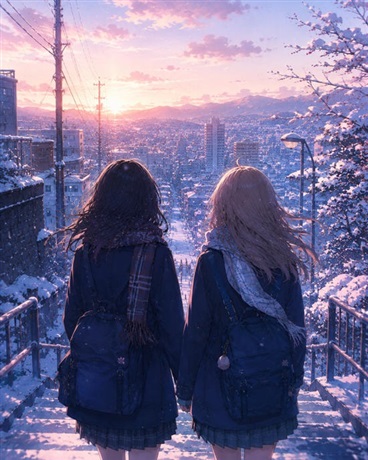 放学后，去看雪吧